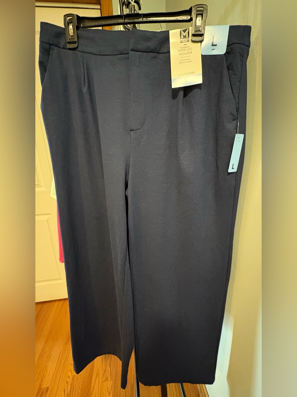 Member's Mark Navy Wide Leg Trouser Lg